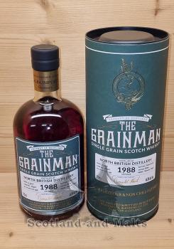 North British 1988 - 33 Jahre + Amarone Cask Finish No.: 16901 mit 46,8% - single Grain scotch Whisky von The Grainman